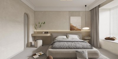 侘寂卧室3D模型下载